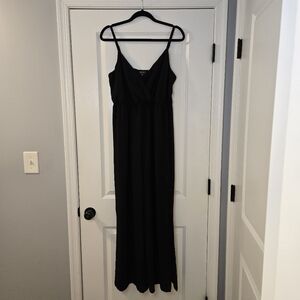 Lily Rose Black Jumpsuit With Cinch Waist Size L No Belt